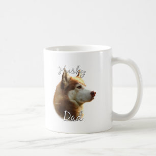 Sibirischer Schlittenhund-(roter) Vater 2 Tasse