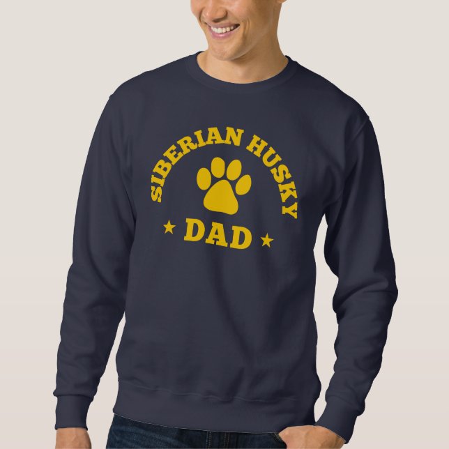 Sibirischer Schlittenhund-Vater Sweatshirt (Vorderseite)