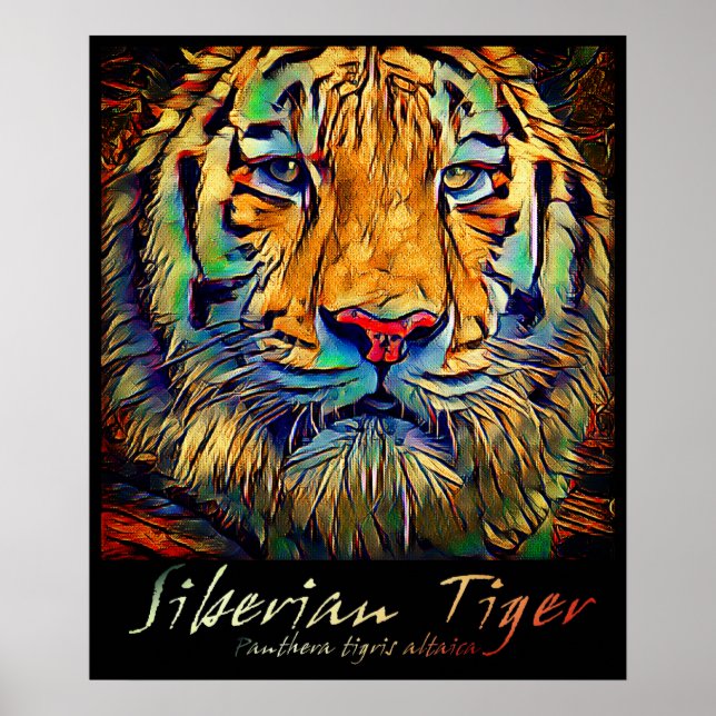 Sibirischer Tiger [Art Poster] Poster (Vorne)