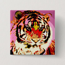 Sibirischer Tiger Button