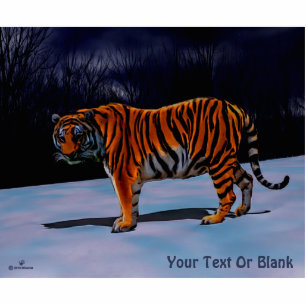 Sibirischer Tiger Fotoskulptur Magnet