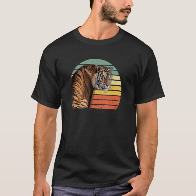 Sibirischer Tiger gefährdeter Tierregenmensch Männ T-Shirt (Vorderseite)