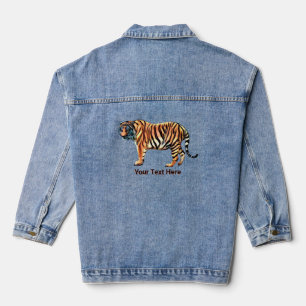 Sibirischer Tiger Jeansjacke