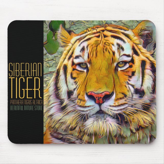 Sibirischer Tiger [Mauspad] Mousepad (Vorne)