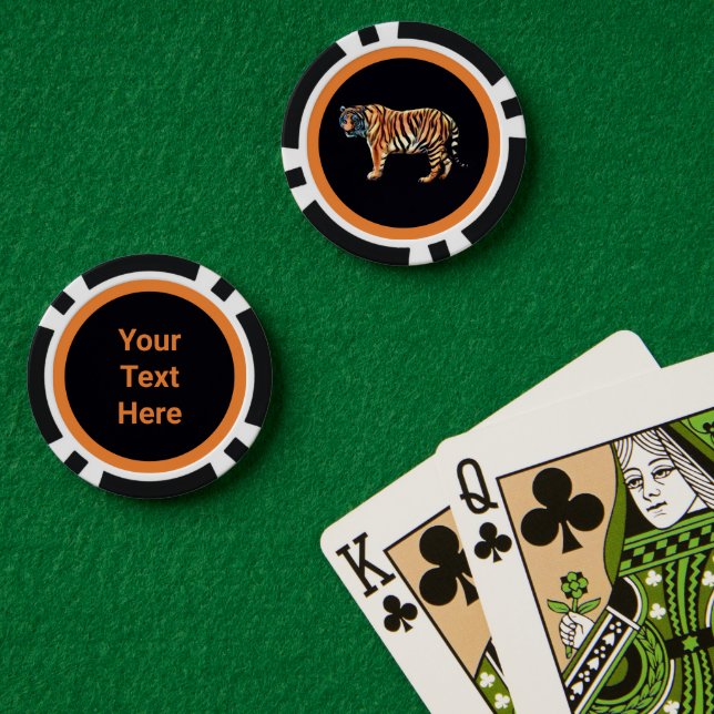 Sibirischer Tiger Pokerchips (Pokertisch (doppelt))