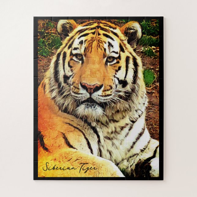 Sibirischer Tiger Puzzle (Vertikal)