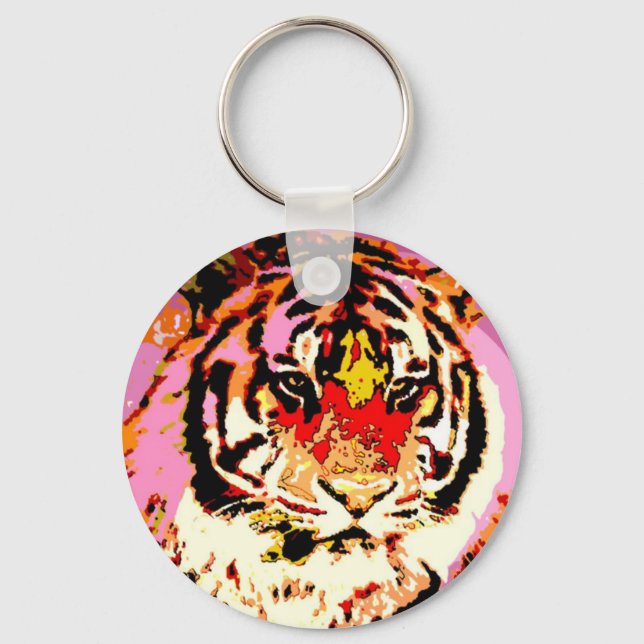 Sibirischer Tiger Schlüsselanhänger (Vorderseite)