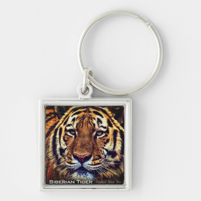 Sibirischer Tiger Schlüsselanhänger (Vorne)