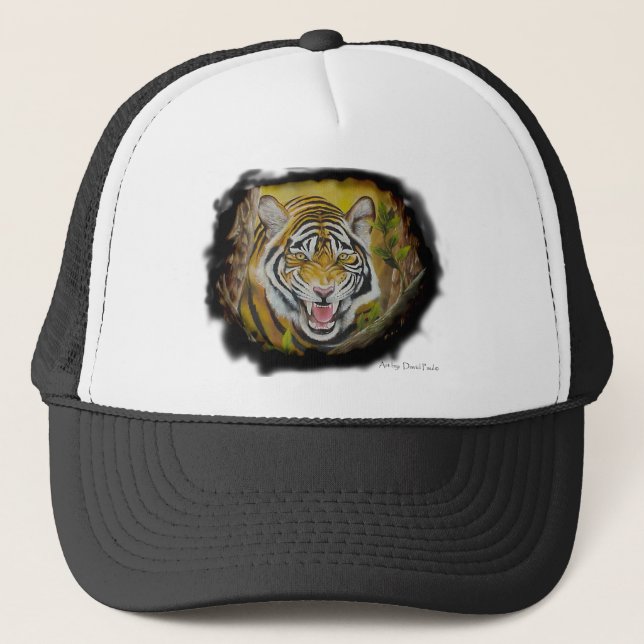 Sibirischer Tiger Truckerkappe (Vorderseite)