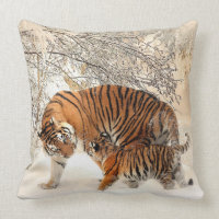 Sibirischer Tiger und CUB-Kissen