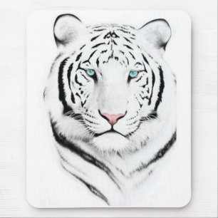 Sibirischer weißer Tiger Mousepad