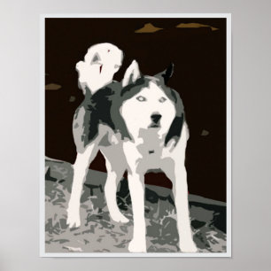 Sibirisches Husky-Poster Poster