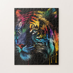 Sibirisches Tigerpuzzle, Regenbogenfarben Puzzle