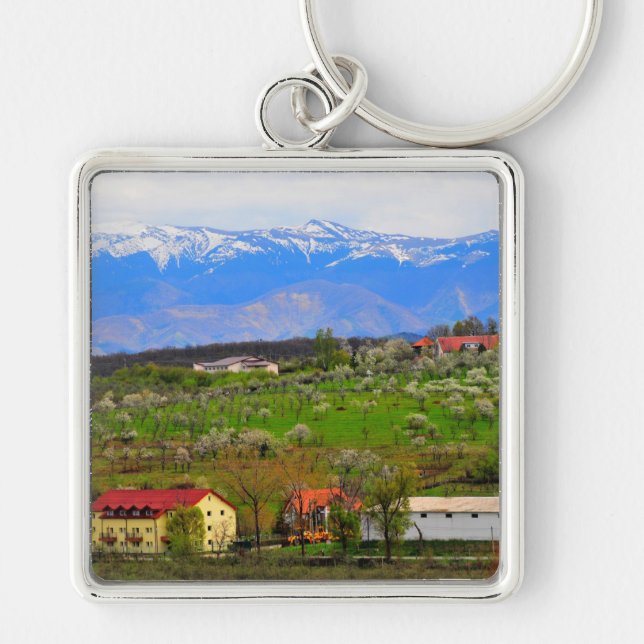 Sibiu-Gebirgslandschaft Schlüsselanhänger (Vorne)