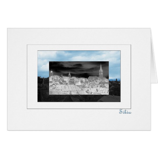 Sibiu in blau (Vorderseite (Horizontal))