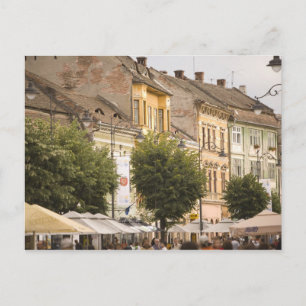Sibiu. Neue Stadt. RF) Postkarte