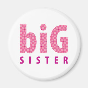 SIBLINGS COLLECTION - große Schwester {pink} Magnet