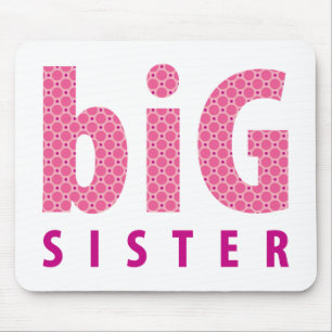 SIBLINGS COLLECTION - große Schwester {pink} Mousepad