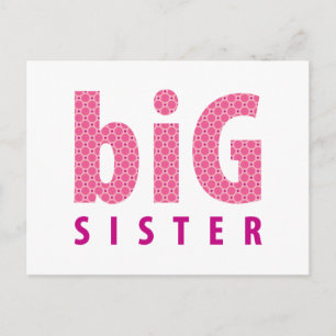 SIBLINGS COLLECTION - große Schwester {pink} Postkarte