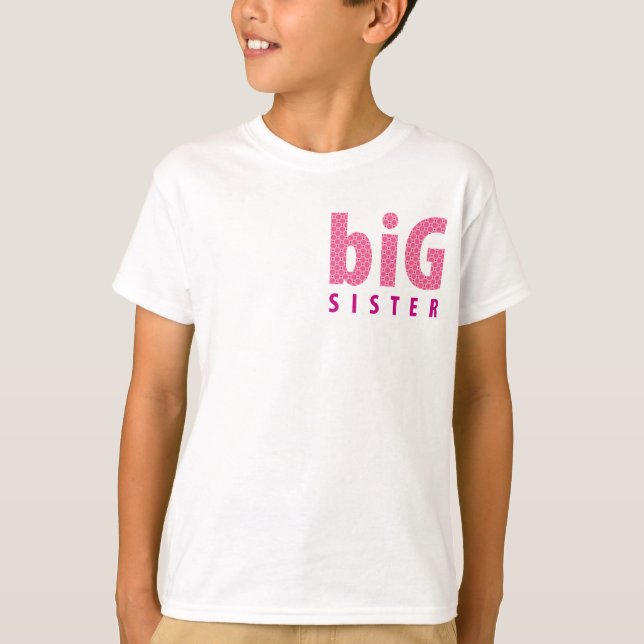 SIBLINGS COLLECTION - große Schwester {pink} T-Shirt (Vorderseite)