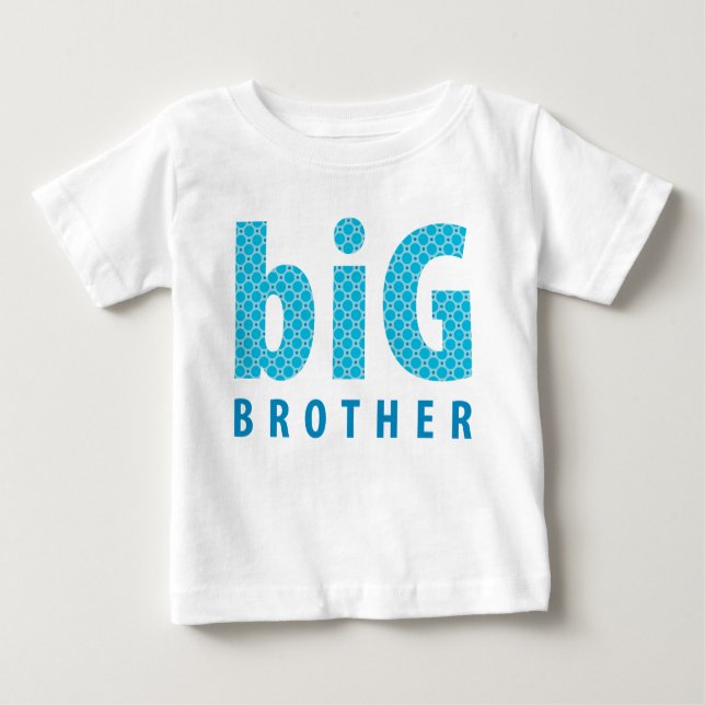 SIBLINGS COLLECTION - großer Bruder {blau} Baby T-shirt (Vorderseite)