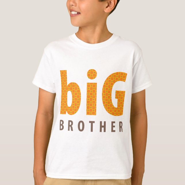 SIBLINGS COLLECTION - großer Bruder {orange} T-Shirt (Vorderseite)