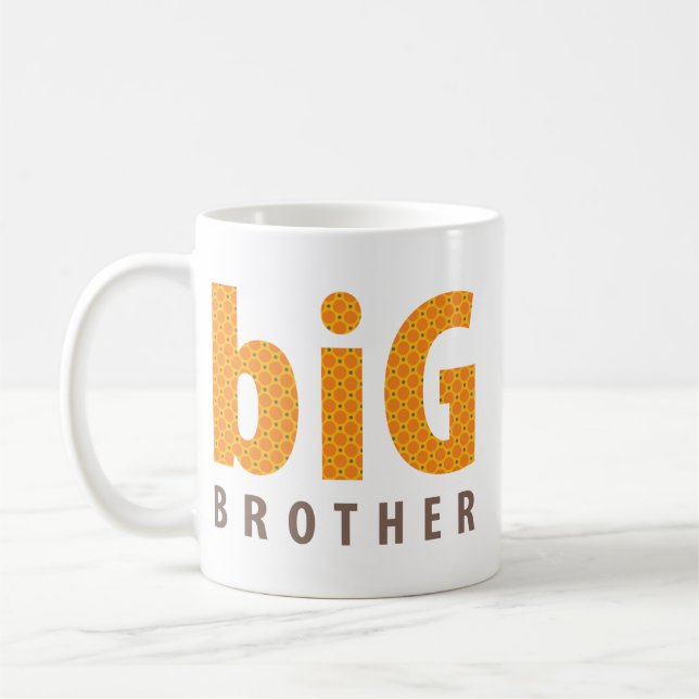 SIBLINGS COLLECTION - großer Bruder {orange} Tasse (Links)