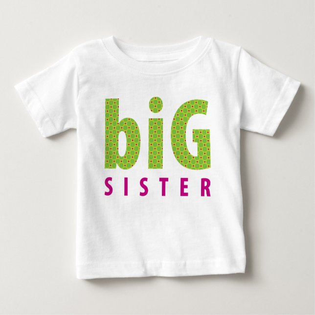 SIBLINGS COLLECTION - Großschwester {Limon} Baby T-shirt (Vorderseite)