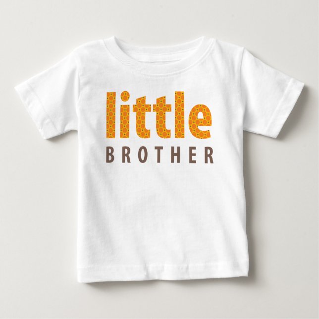 SIBLINGS COLLECTION - kleiner Bruder {orange} Baby T-shirt (Vorderseite)