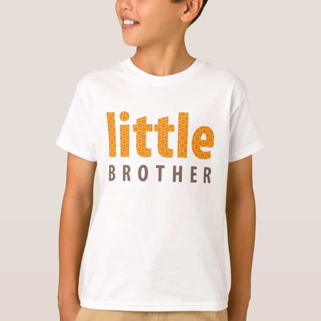 SIBLINGS COLLECTION - kleiner Bruder {orange} T-Shirt (Vorderseite)