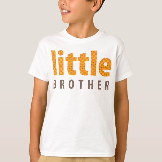 SIBLINGS COLLECTION - kleiner Bruder {orange} T-Shirt (Vorderseite)