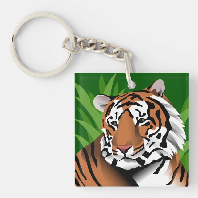 Sibrerian Tiger Schlüsselanhänger (Vorderseite)