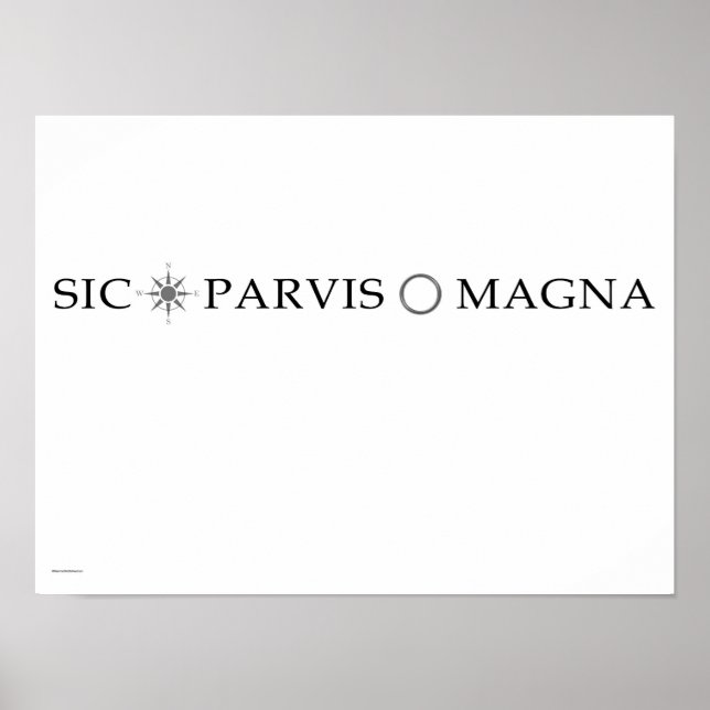 Sic Parvis Magna (Across) Poster (Vorne)