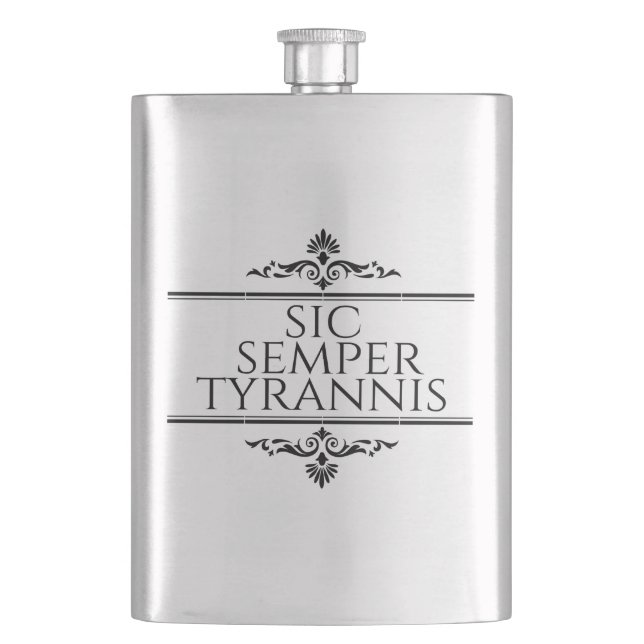 Sic Semper Tyrannis Flachmann (Vorderseite)