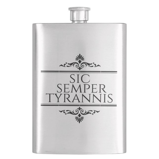 Sic Semper Tyrannis Flachmann (Vorderseite)