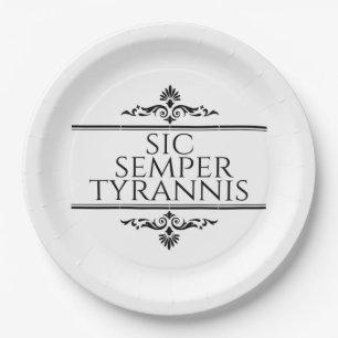 Sic Semper Tyrannis Pappteller