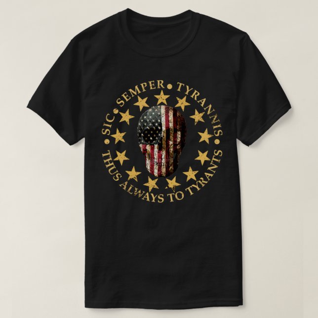 Sic Semper Tyrannis T-Shirt (Design vorne)