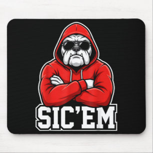 Sic'em Bulldogs Grafik Männer Frauen Kind Junge Mä Mousepad