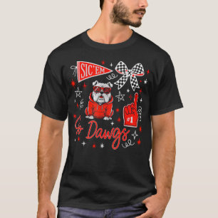 Sicem Go Dawgs Bulldog Spieltag T-Shirt