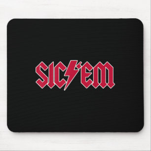 Sicem Go Dawgs Highschool Football Spirit Shirt Mousepad