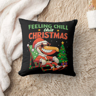 Sich an diesem Weihnachten entspannen Pelikan Retr Kissen
