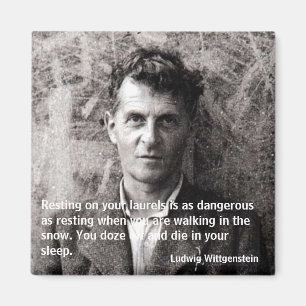 Sich auf den Lorbeeren zu setzen ist wie Dan... Magnet