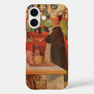 Sich auf ein Kartenspiel vorbereiten von Carl Lars iPhone 16 Hülle