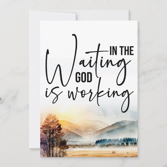 Sich auf Gottes Plan verlassen Einladung (Vorderseite)