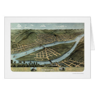 Sich drehen, WV panoramische Karte - 1870