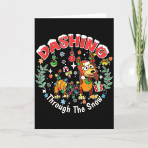 Sich Durch Den Schnee Stürmen, Hunde-Weihnachten, Karte