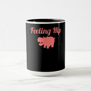 Sich fühlend Hip Hippopotamus Lustiges Hippo-Kind- Tasse