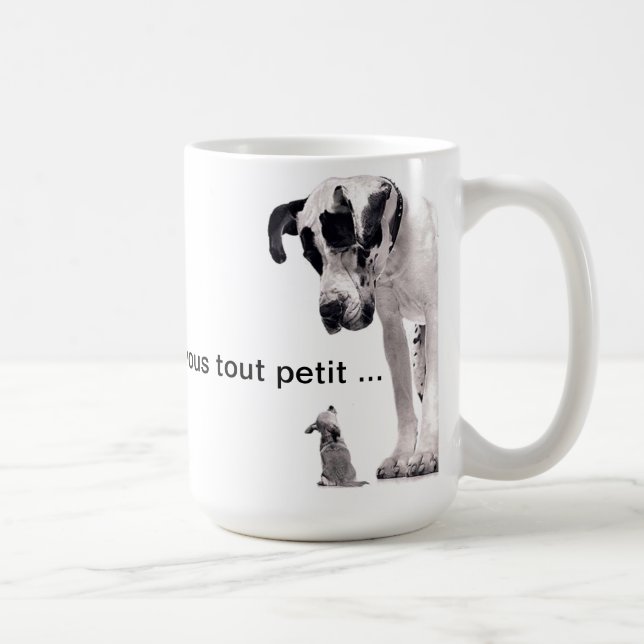 Sich ganz klein zu machen - kaffeetasse (Rechts)