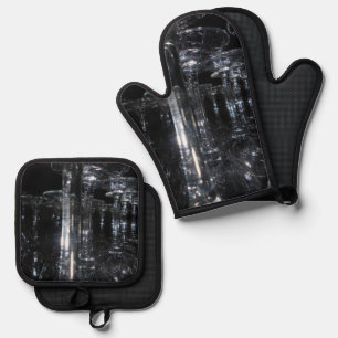 sich gegenseitig abprallen ofenhandschuh & Topflappen-Set