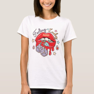 Sich Glücklich Fühlend T-Shirt